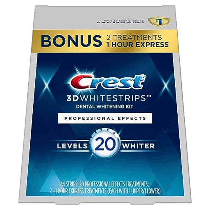 FOR BFCM BACON - Crest 3D Whitestrips, Professional Effects, Teeth Whitening Strip Kit, 44 Strips (22 Count Pack)