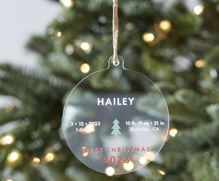Acrylic Personalized Ornament