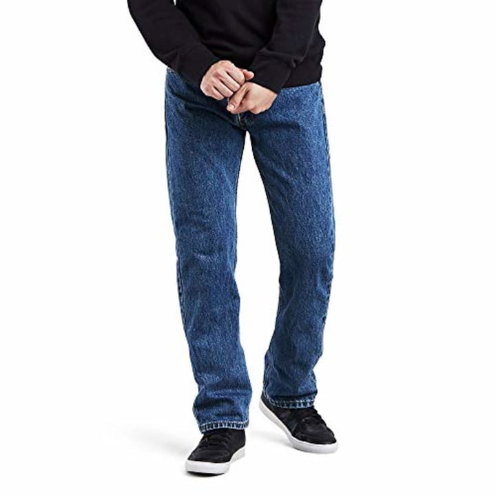 Levi&#039;s Men&#039;s 505 Regular Fit Jeans, Medium Stonewash, 29W x 30L