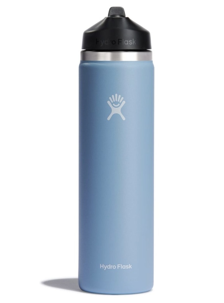 Hallmark Channel Peace & Love Glass Water Bottle With Straw, 22 oz.