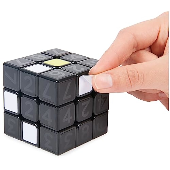 Rubik's Coach Cube, Learn to Solve 3x3 Cube with Stickers, Guide, &amp; Videos | Stress Relief Fidget Toy | Adult Toy Fidget Cube | for Ages 8 and up