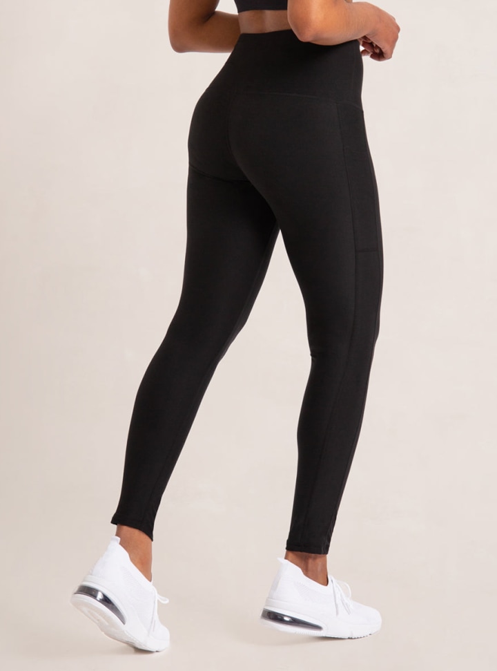 Women's Shapermint Essentials High-Waisted Shaping Leggings Black Large 