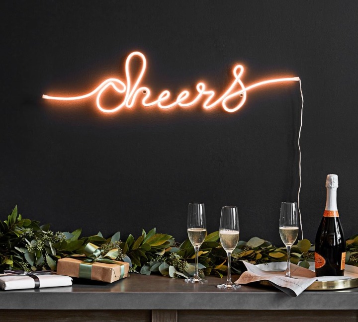 Pottery Barn &#039;Cheers&#039; Neon Sign