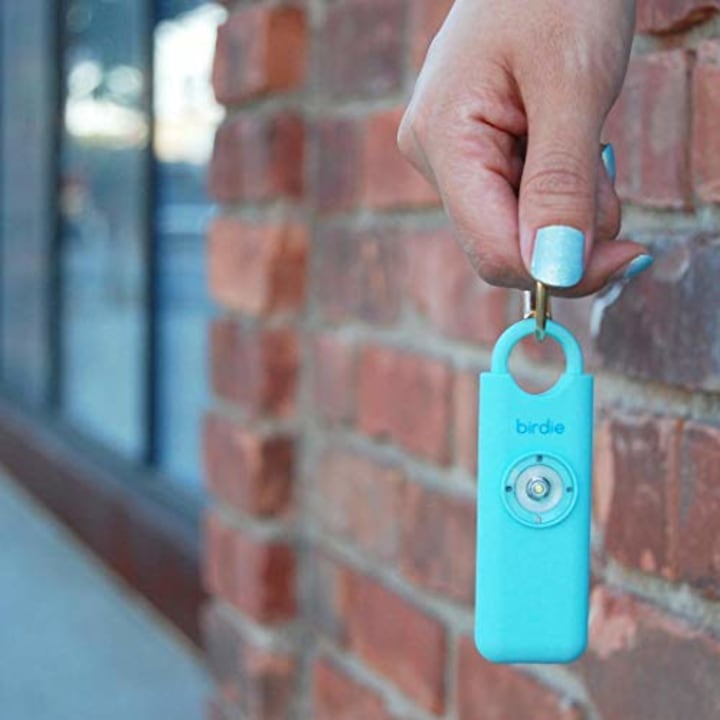 She's Birdie-The Original Personal Safety Alarm for Women by Women-130dB Siren, Strobe Light and Key Chain in 5 Pop Colors (Aqua)