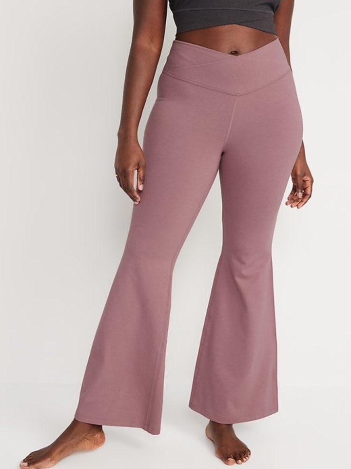 Extra High-Waisted PowerChill Crossover Super-Flare Pants for Women
