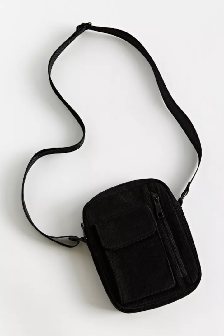 Corduroy Mini Messenger Bag