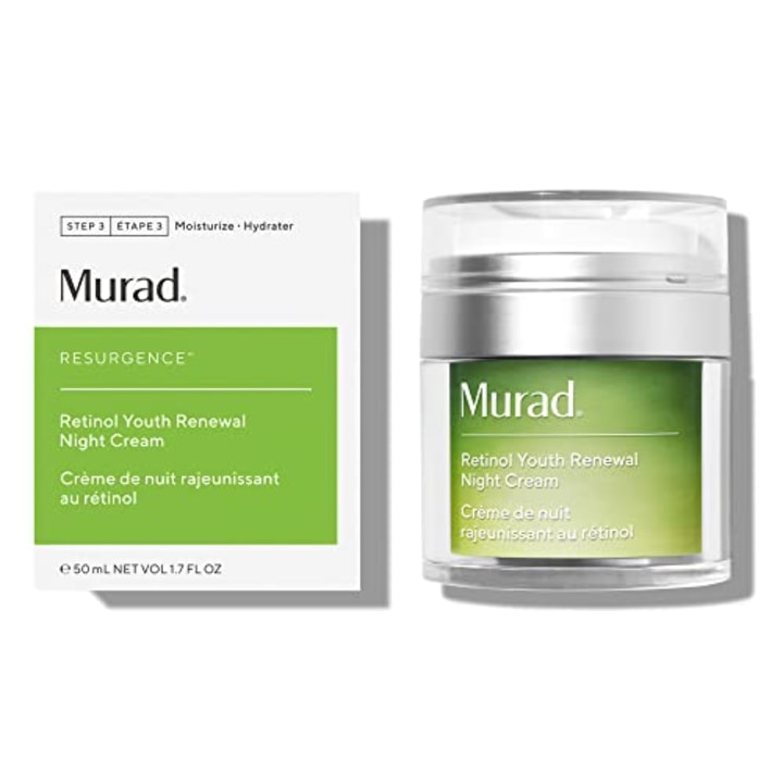Murad Retinol Youth Renewal Night Cream - Smooths Lines and Wrinkles on Face and Neck - Overnight Anti-Aging Firming Moisturizer Backed by Science