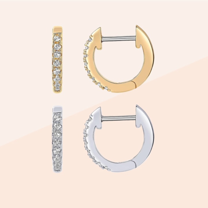 14K Gold-Plated Cuff Earrings