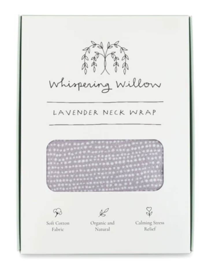 Tranquil Gray Lavender Neck Wrap