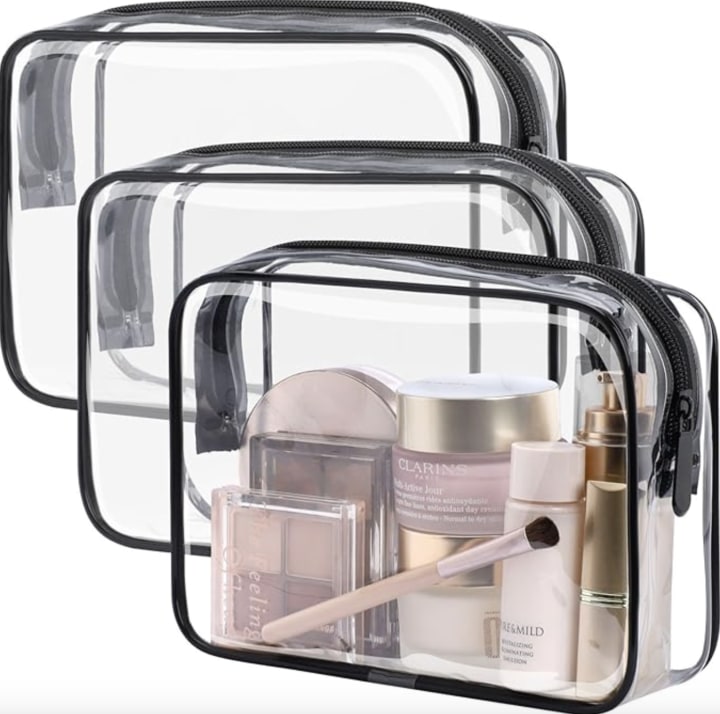Clear Toiletry Bag (Set of 3) 