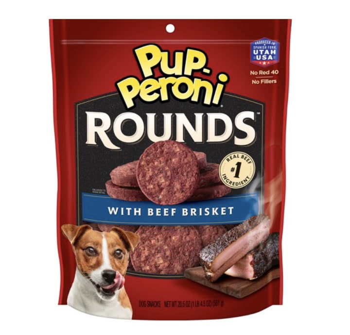 Pup-Peroni Rounds Beef Brisket Dog Treats