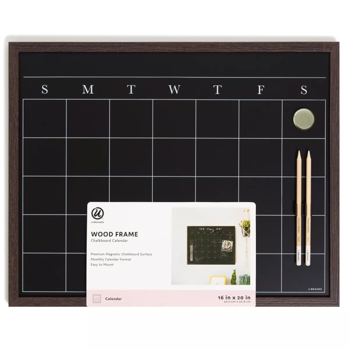 U Brands Magnetic Chalkboard Calendar