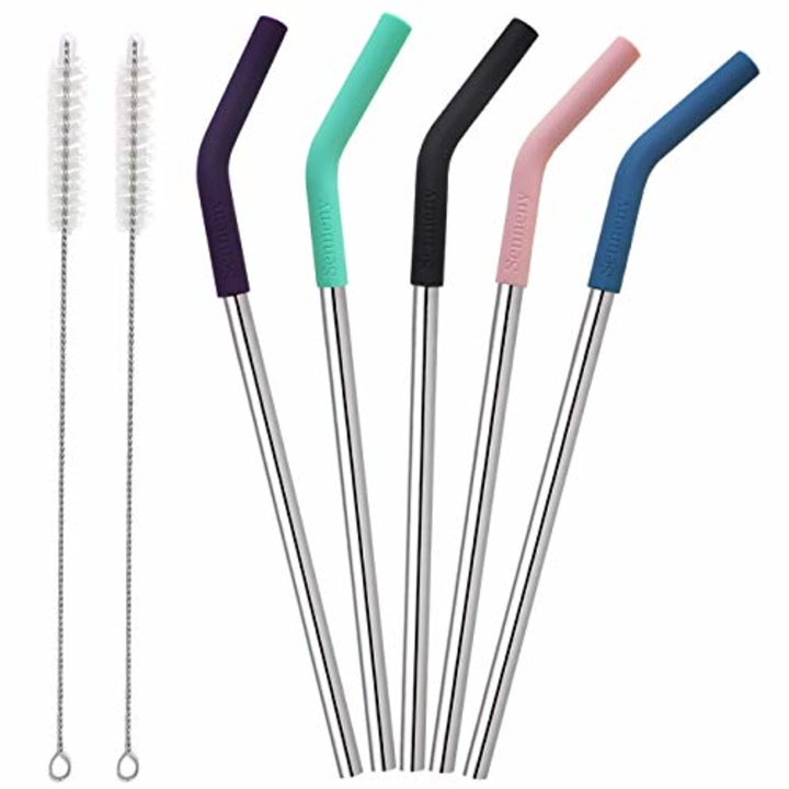Stainless Steel Straws (Pack of 5)