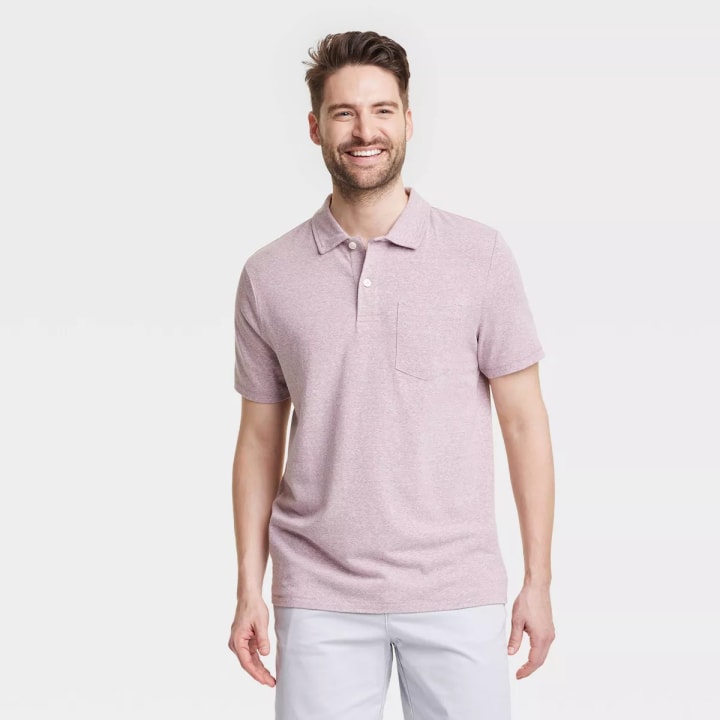 Men's Standard Fit Short Sleeve Polo Shirt