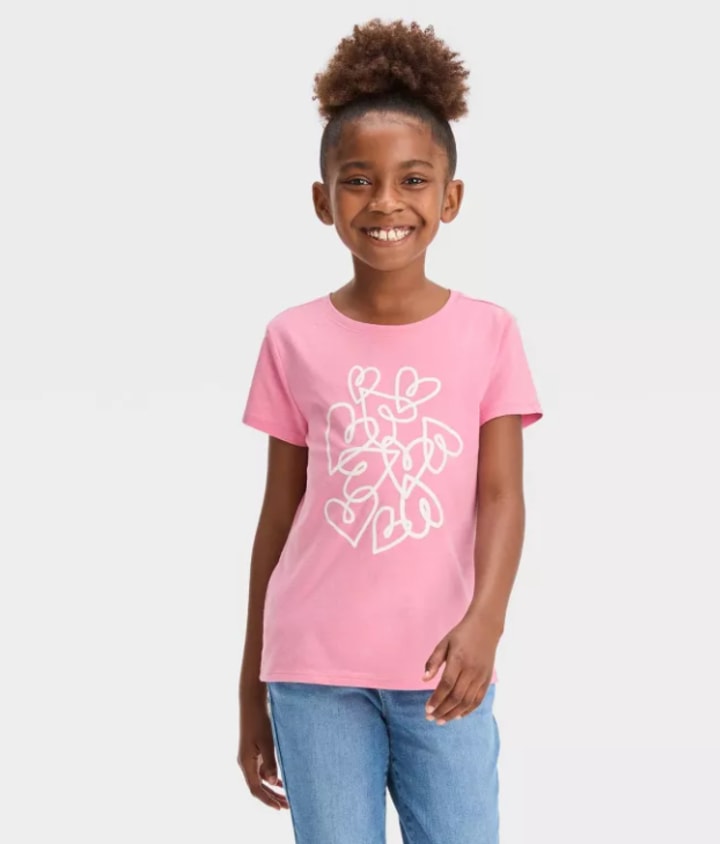 Girls' Short Sleeve Graphic T-Shirt