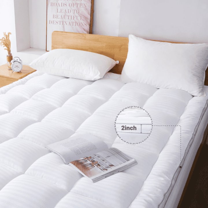 WhatsBedding Queen Size Mattress Topper