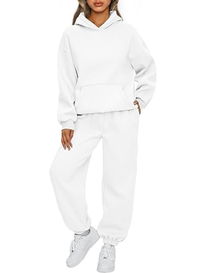 Women 2 Piece Outfits Sweatsuit Fall Fashion Thanksgiving Print Tracksuit  Hoodie Sweatshirt Jogger Sweatpants Sets