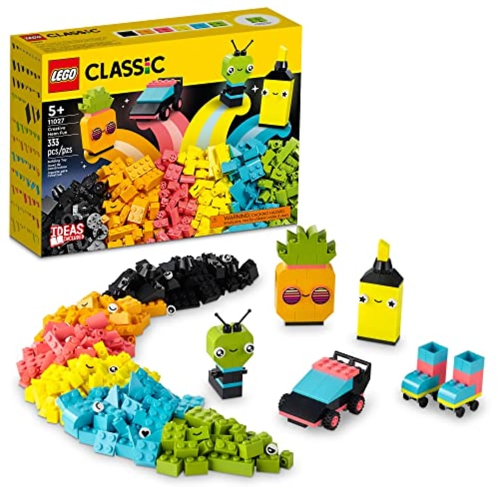 Classic Creative Neon Colors Fun Brick Box Set 