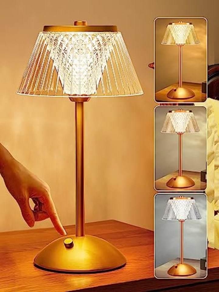 One Fire 10-Way Crystal Dimmable Lamp