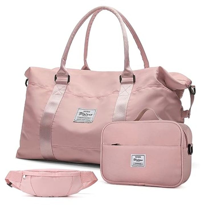 24 Overnight Bag Weekender Bag for Women, Shoulder Travel Duffel