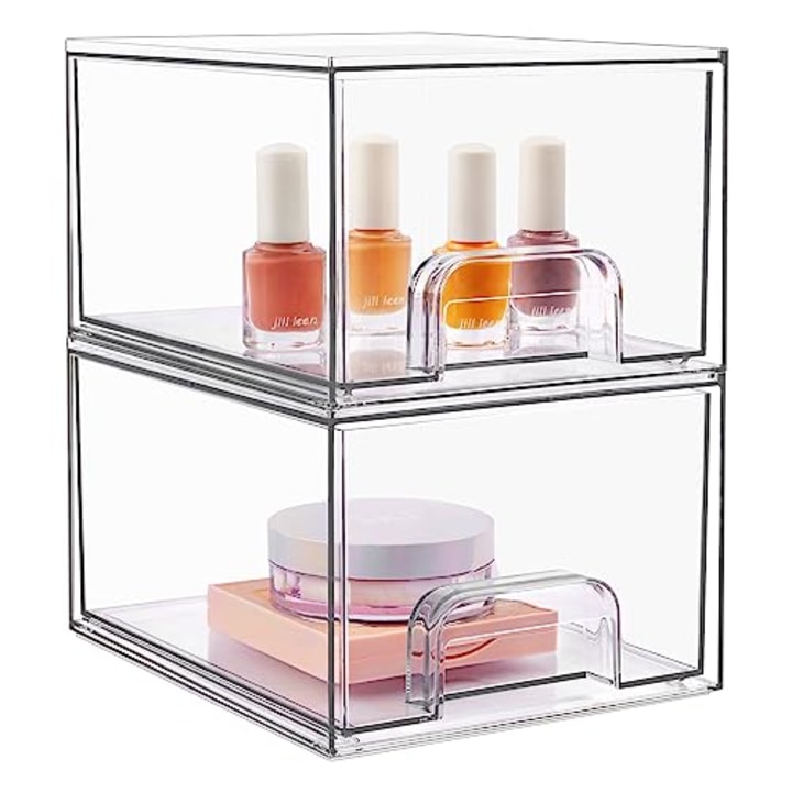 Vtopmart 2-Pack Stackable Makeup Organizer Storage Drawers