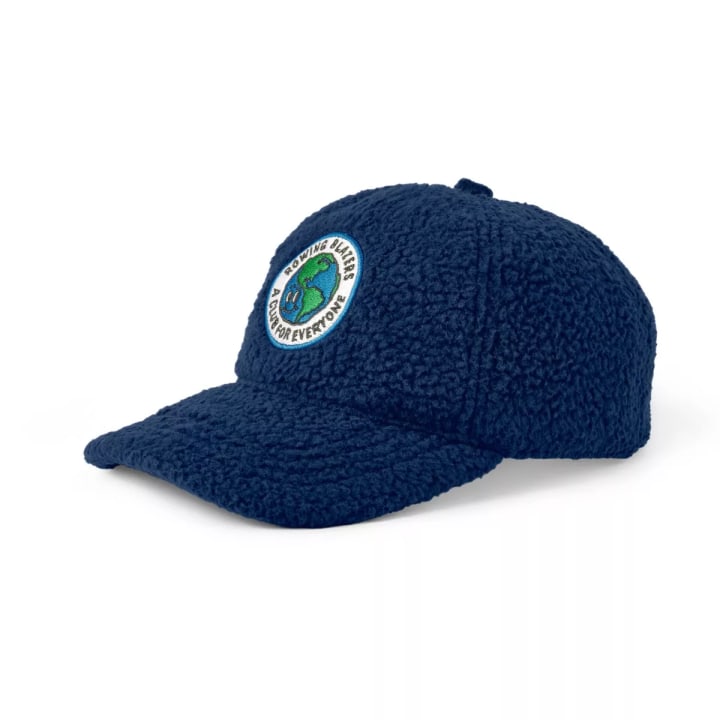Faux Shearling Logo Baseball Hat