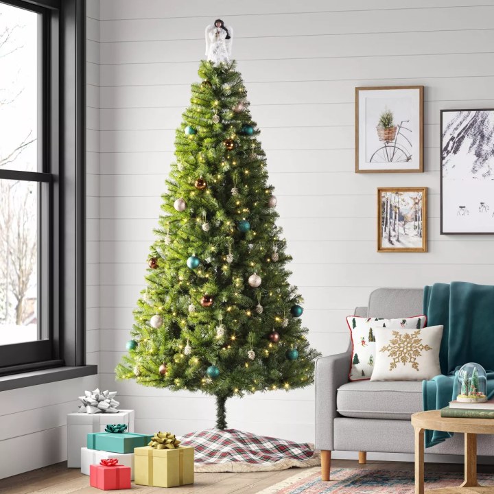 Wondershop 7.5' Pre-lit LED Alberta Spruce Artificial Christmas Tree