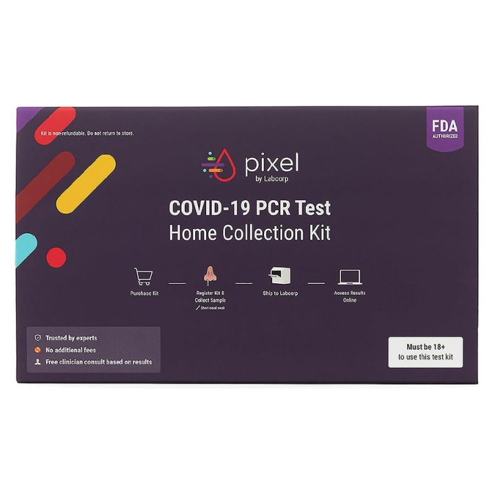 Pixel by Labcorp COVID-19 PCR Test Home Collection Kit