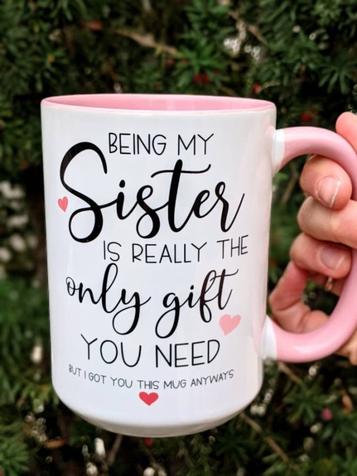 Best Gift for Sister: Travel Mug Best Sister Ever! Vacuum Tumbler | Si –  BackyardPeaks