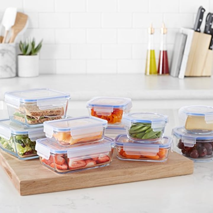 Glass Food Storage Containers (Set of 20)