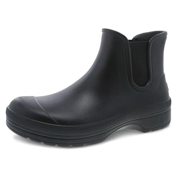 Women's Double G boot in black rubber