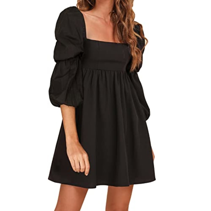 https://media-cldnry.s-nbcnews.com/image/upload/t_fit-720w,f_auto,q_auto:best/rockcms/2023-10/AMAZON-EXLURA-Womens-Square-Neck-Dress-Long-Puff-Sleeve-A-Line-Casual-Short-Mini-Dress-Black-b81581.jpg