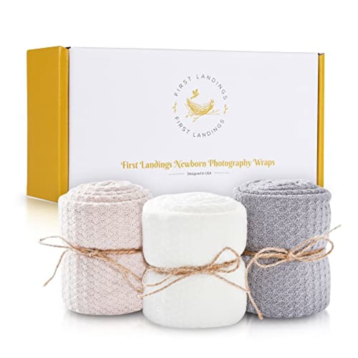 First Landings Newborn Photography Wraps, 3-Pack