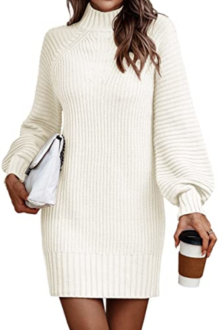 LILLUSORY Women's V Neck Collared Oversized Long Sleeve Knit Pullover Tunic  Sweaters Top : : Clothing, Shoes & Accessories