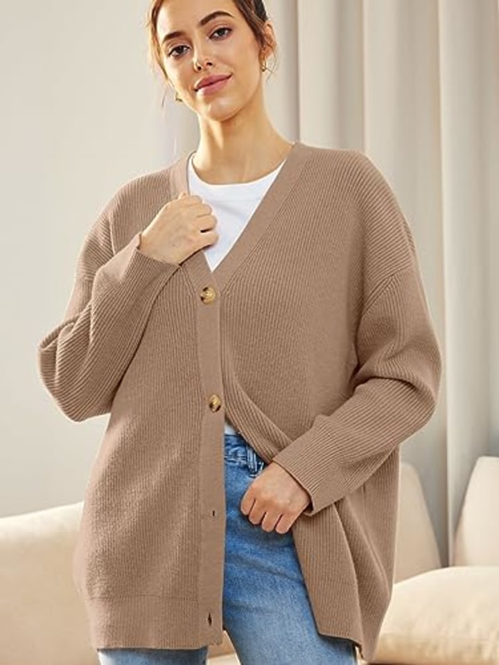 Open Front Oversized Loose Cardigans