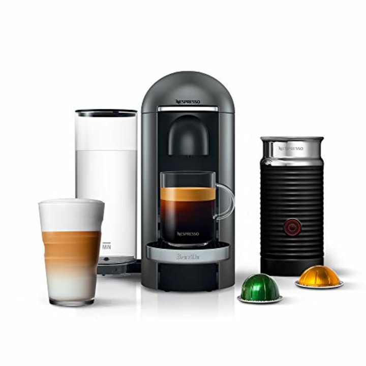 Nespresso VertuoPlus Deluxe Coffee and Espresso Machine with Milk Frother