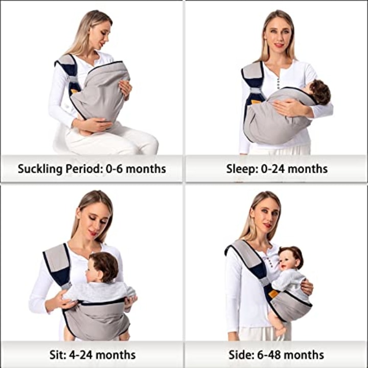 Baby Sling Carrier Newborn to Toddler, Lightweight Baby Carrier Sling