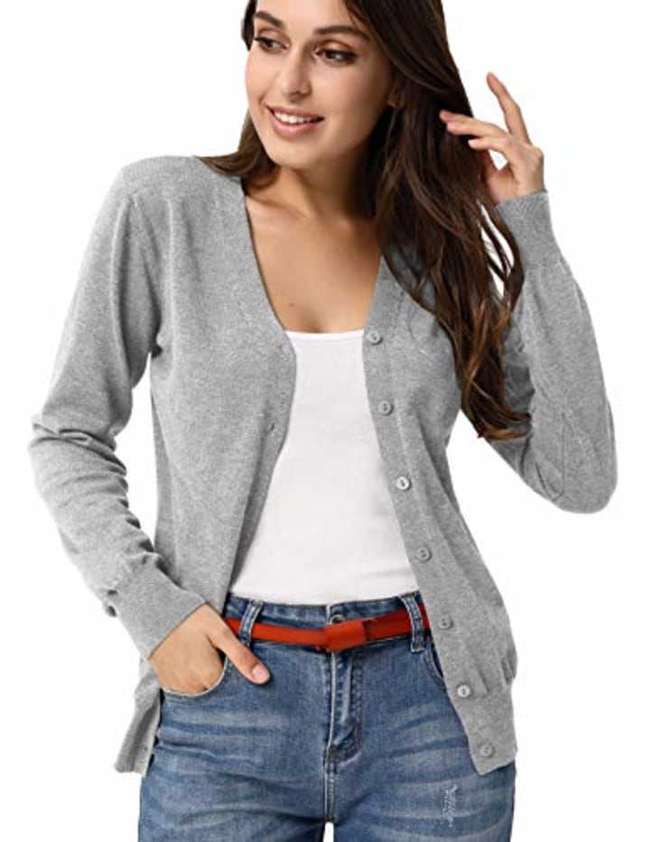 Open Front Knit Long Sleeve Sweater Cardigan