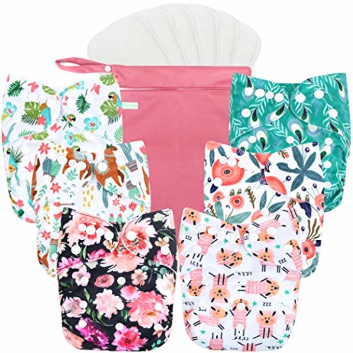 Washable Reusable Baby Cloth Pocket Diapers