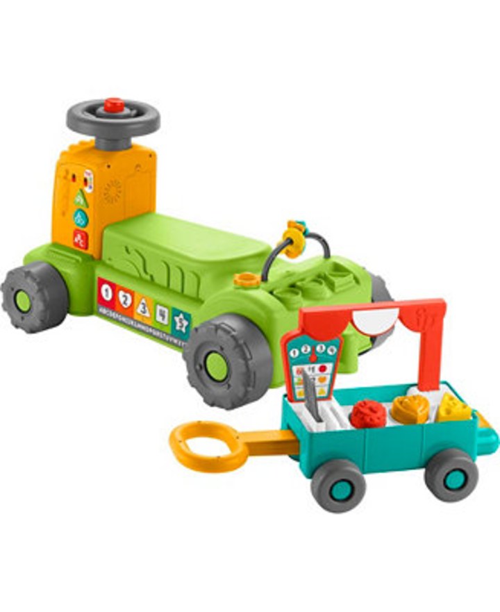 Fisher Price Laugh Learn 4-in-1 Farm to Market Tractor Ride-on Learning Toy