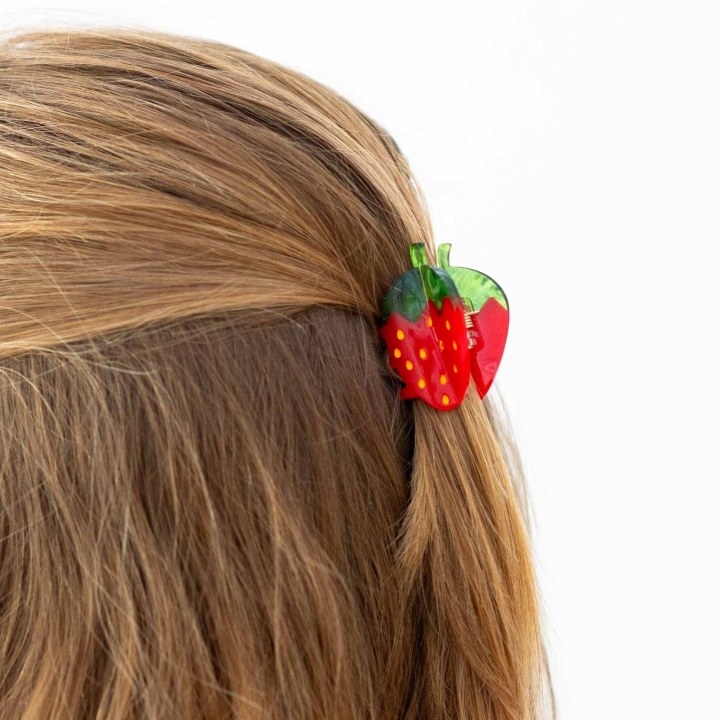 Jenny Lemons Mini Red Strawberry Hair Claw