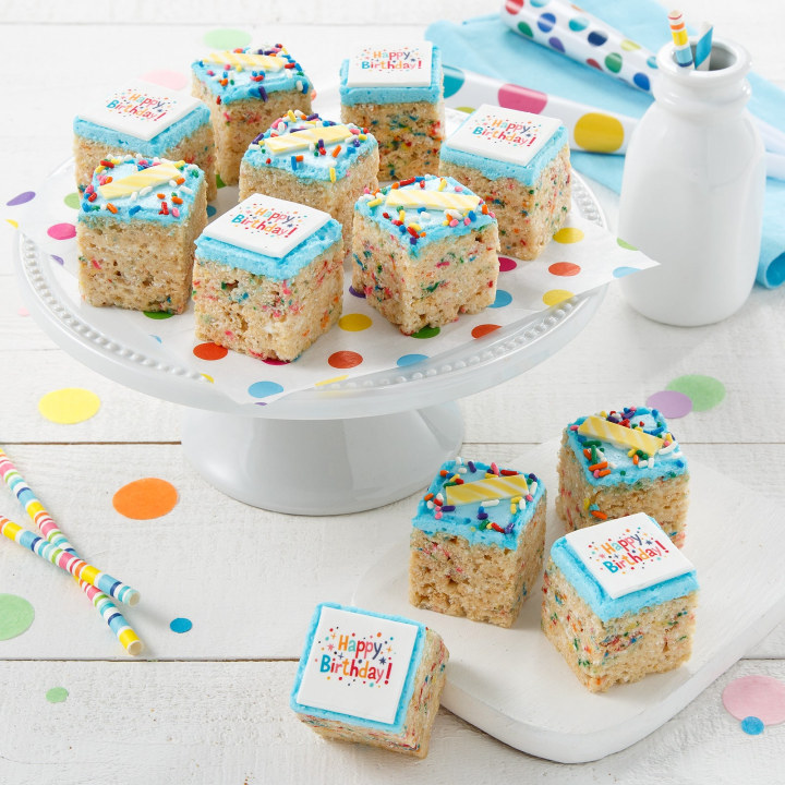 Mrs. Fields Birthday Rice Krispie Mini Gift Box