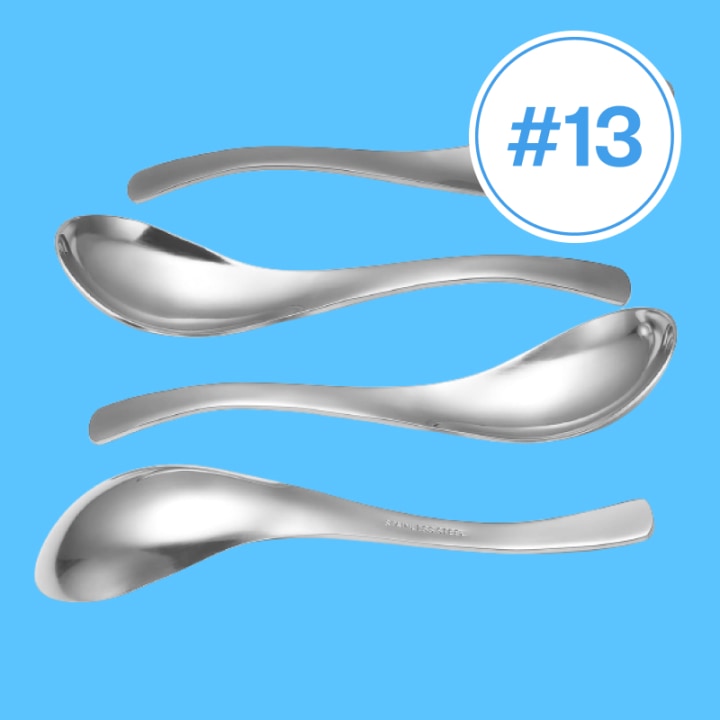 Hiware Thick Heavyweight Soup Spoons