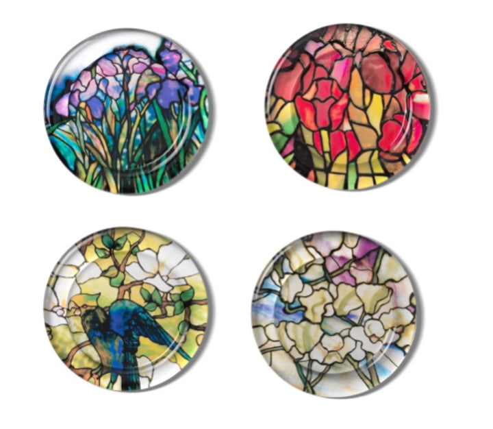 Stained-Glass Coasters (Set of 4)