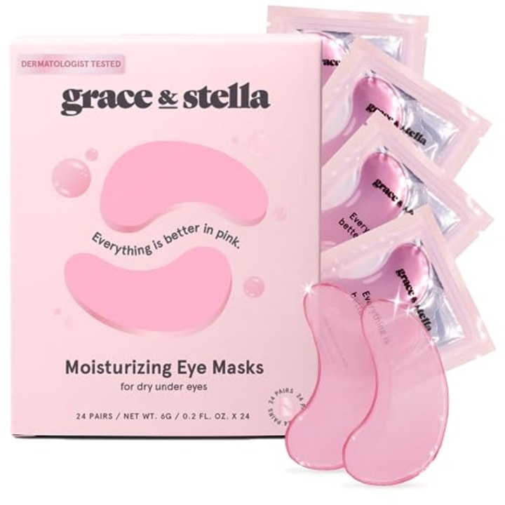 Grace & Stella Under Eye Mask (Pink, 24 Pairs) 