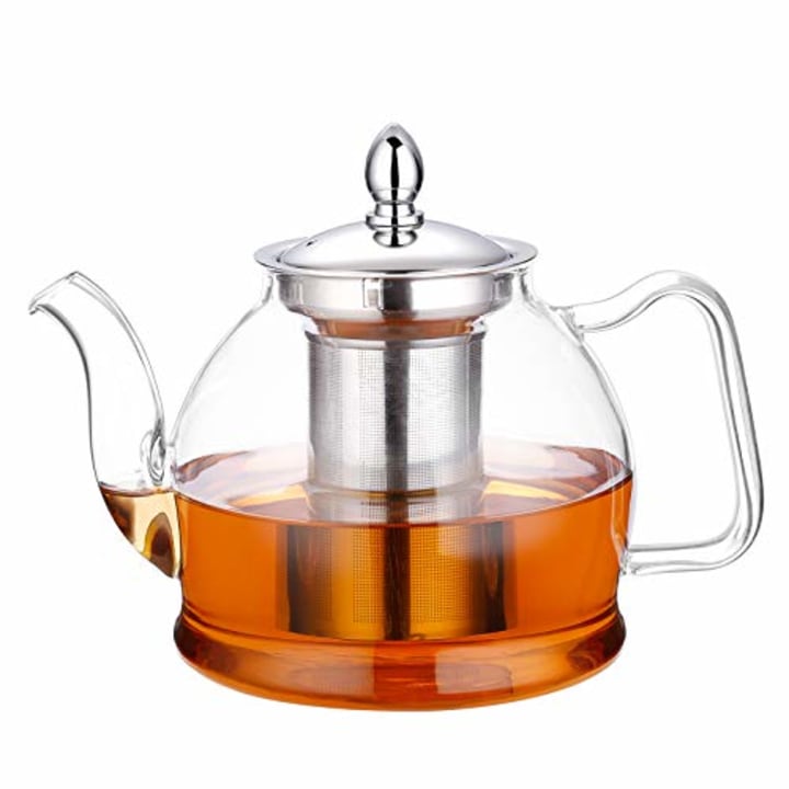 HIWARE 1000ml Glass Teapot with Removable Infuser