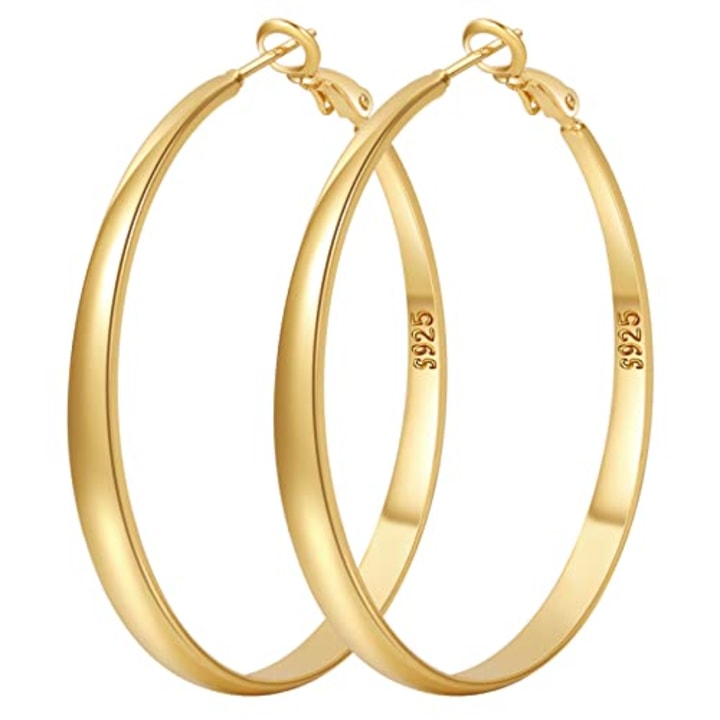 PABBEU Gold Hoop Earrings