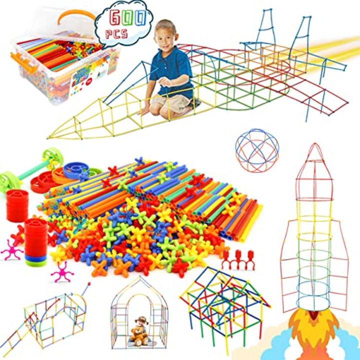 Straw Constructor Toys STEM Building 600Pcs Toy