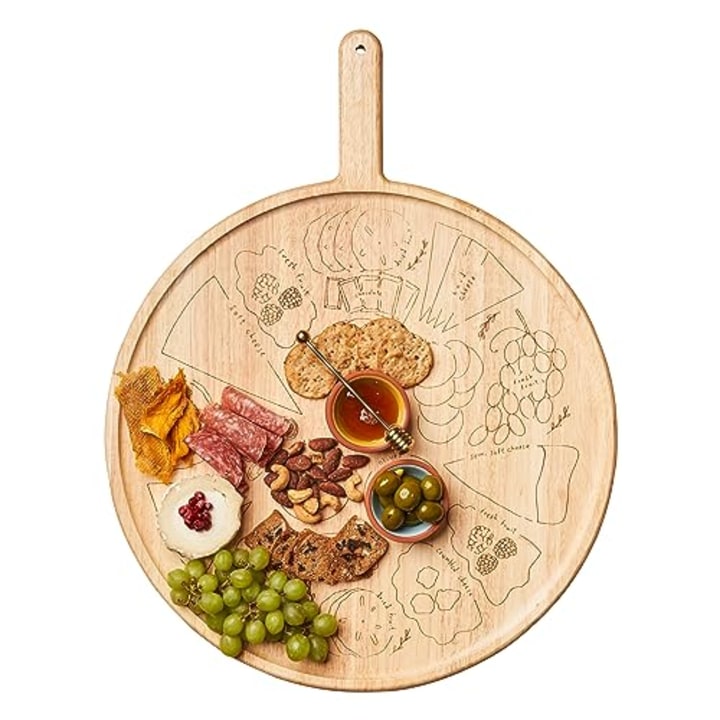 Sophistiplate Charcuterie Board with Placement Guide
