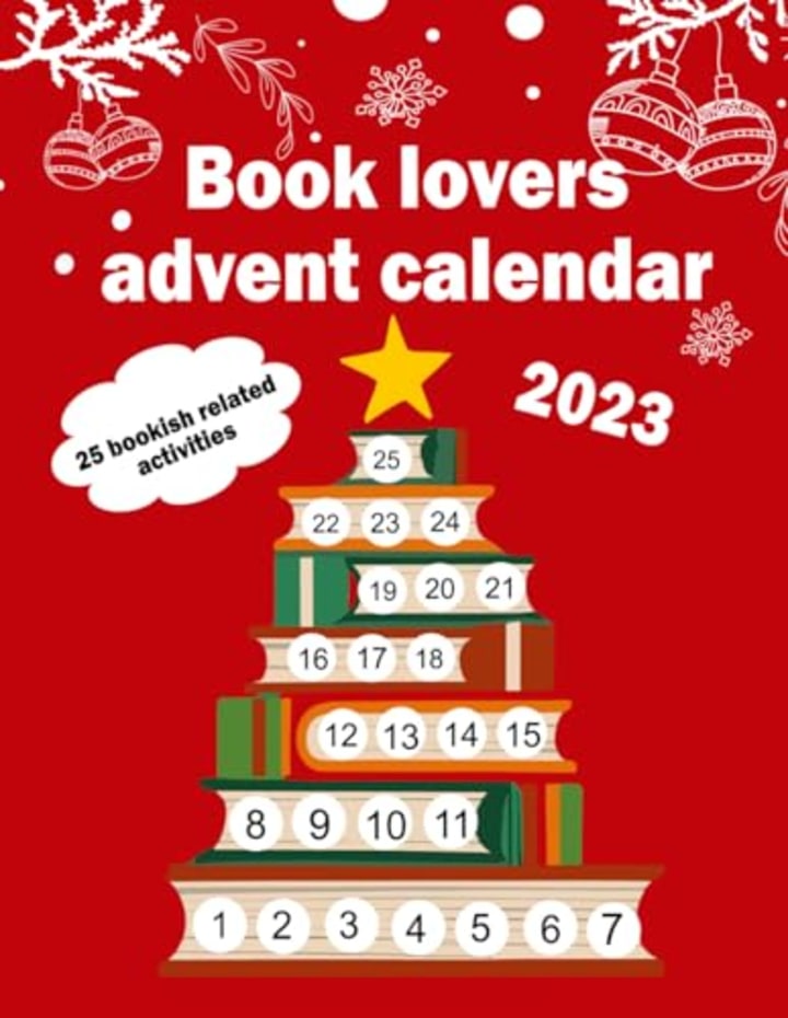Book Lovers Advent Calendar 2023: 25 Bookish Related Activities, Christmas Gift